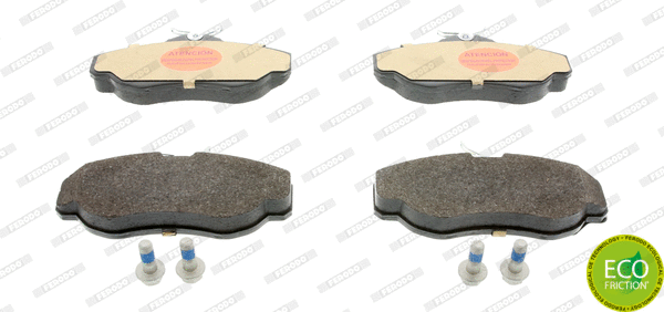 Brake Pad Set, disc brake (FDB980)