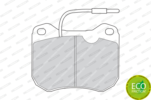 Brake Pad Set, disc brake (FDB142)