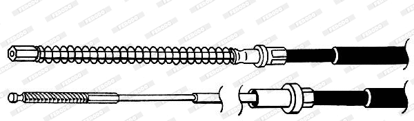 Cable Pull, parking brake (FHB432834)