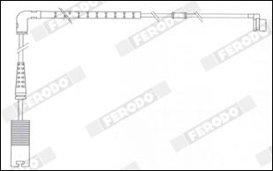 Warning Contact, brake pad wear