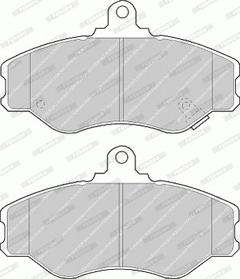Brake Pad Set, disc brake (FVR1014)