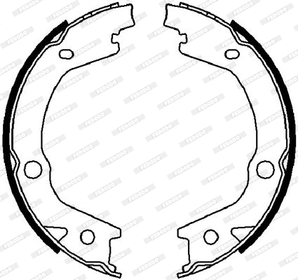 Brake Shoe Set, parking brake (FSB4021)