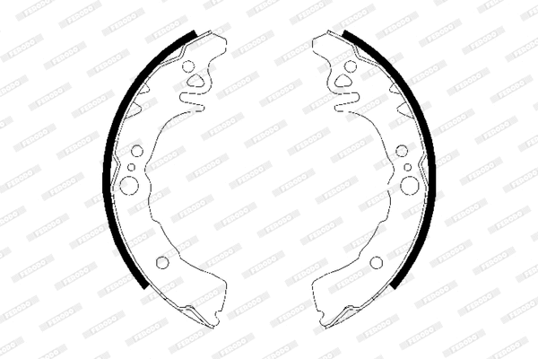 Brake Shoe Set (FSB598)