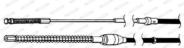 Cable Pull, parking brake (FHB432826)