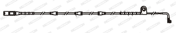 Warning Contact, brake pad wear (FWI392)