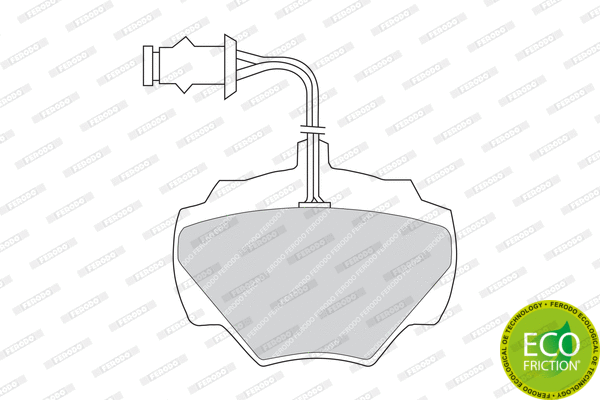 Brake Pad Set, disc brake (FDB471)