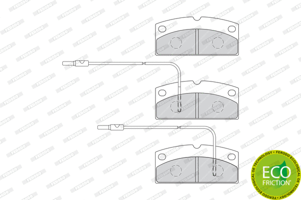Brake Pad Set, disc brake (FDB4013)