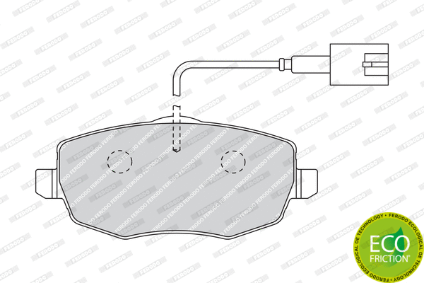 Brake Pad Set, disc brake (FDB1976)