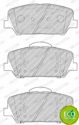 Brake Pad Set, disc brake (FDB4703)