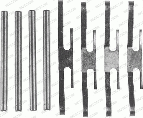 Accessory Kit, disc brake pad (FBA468)
