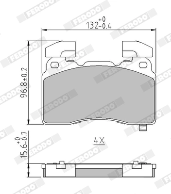 Brake Pad Set, disc brake (FDB5058)