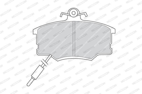 Brake Pad Set, disc brake (FDB410)