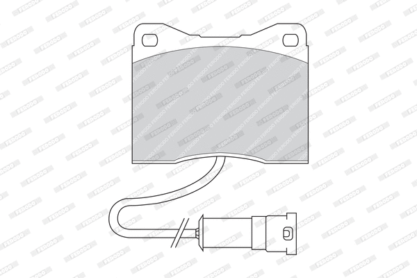 Brake Pad Set, disc brake (FDB399)