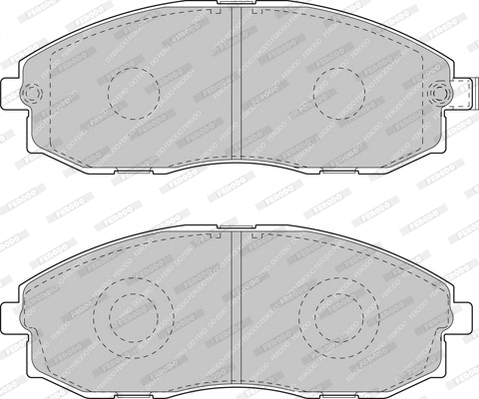 Brake Pad Set, disc brake (FVR1498)