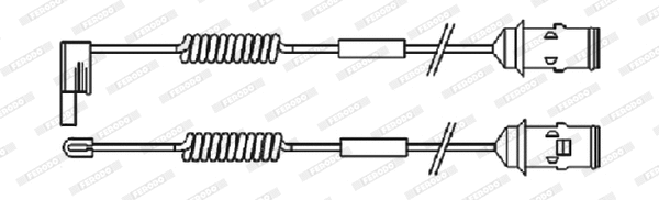 Warning Contact, brake pad wear (FAI110)