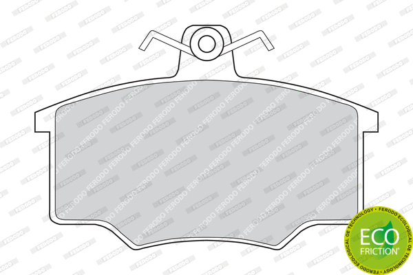 Brake Pad Set, disc brake (FDB175)