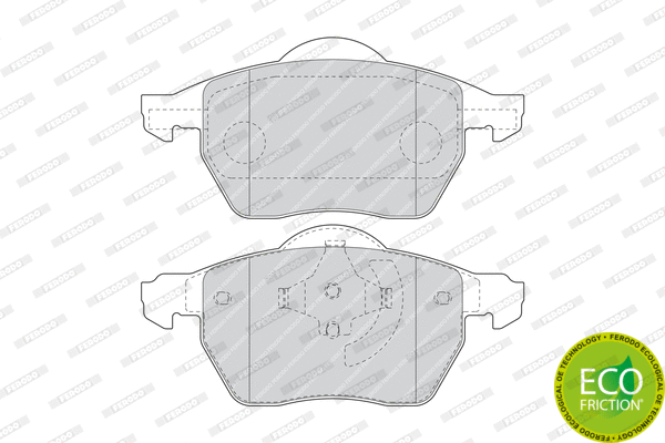 Brake Pad Set, disc brake (FDB1495)