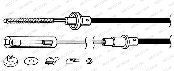 Cable Pull, clutch control (FCC421120)
