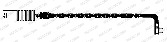 Warning Contact, brake pad wear (FWI268)