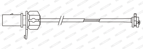 Warning Contact, brake pad wear (FWI395)