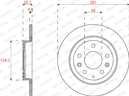 Brake Disc (DDF2823C)