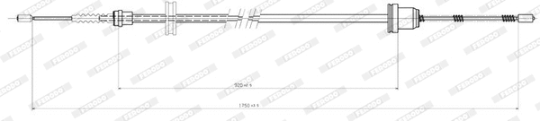 Cable Pull, parking brake (FHB431116)