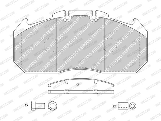 Brake Pad Set, disc brake (FCV1653B)