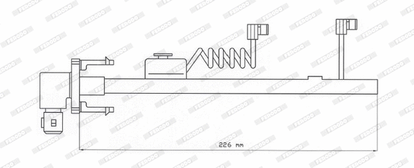 Warning Contact, brake pad wear (FAI116)