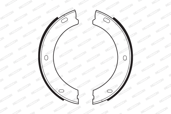 Brake Shoe Set, parking brake (FSB425)