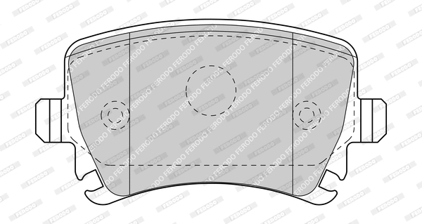 Brake Pad Set, disc brake (FDB1636-D)