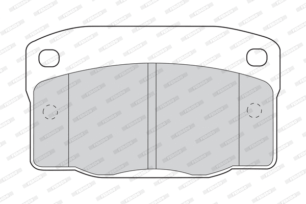 Brake Pad Set, disc brake (FDB1035)