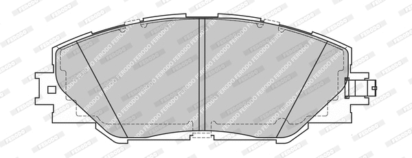 Brake Pad Set, disc brake (FDB4912-OES)