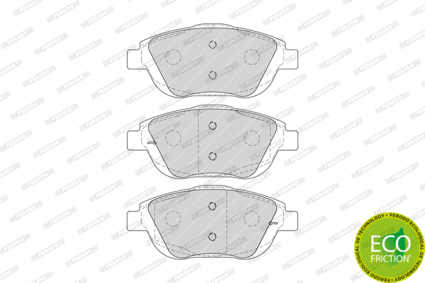 Brake Pad Set, disc brake (FDB4288)