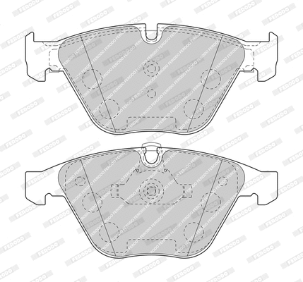 Brake Pad Set, disc brake (FDB4191-D)