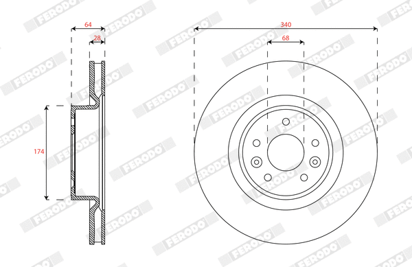 Brake Disc (DDF1994C-1)