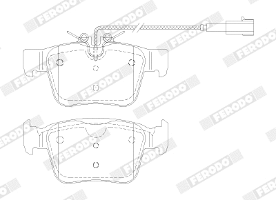 Brake Pad Set, disc brake (FDB5128)