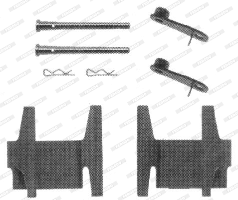 Accessory Kit, disc brake pad (FBA513)
