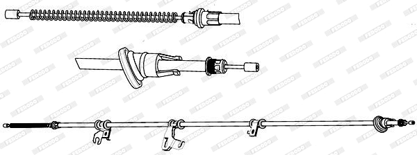 Cable Pull, parking brake (FHB434551)