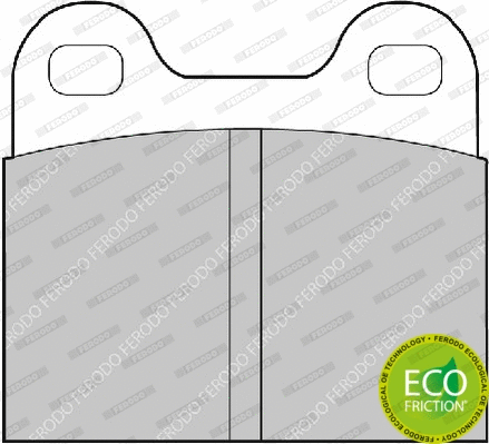 Brake Pad Set, disc brake (FDB3M)