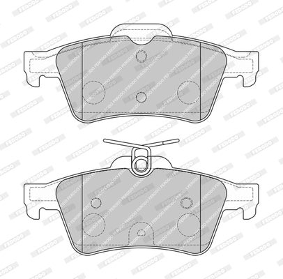 Brake Pad Set, disc brake (FDB4399-D)