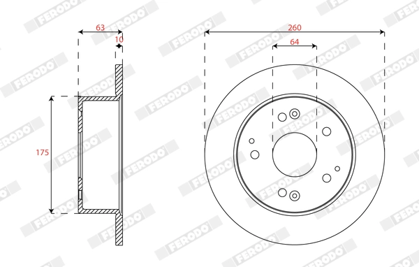 Brake Disc (DDF2259)