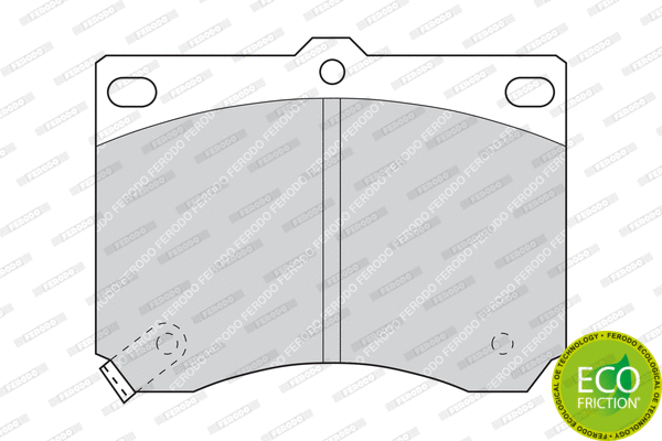 Brake Pad Set, disc brake (FDB714)
