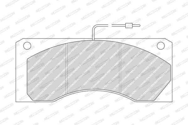 Brake Pad Set, disc brake (FCV1940)