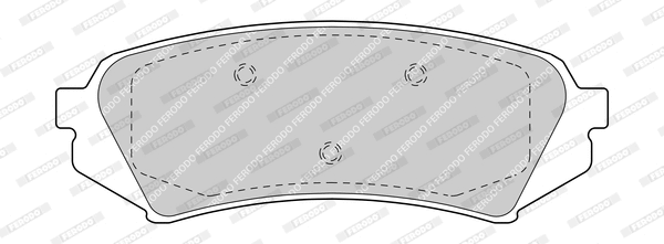 Brake Pad Set, disc brake (FDB1457-D)