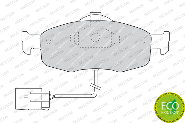 Brake Pad Set, disc brake (FDB766)
