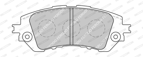 Brake Pad Set, disc brake (FDB4710-D)