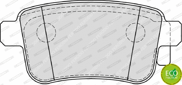 Brake Pad Set, disc brake (FDB4186)