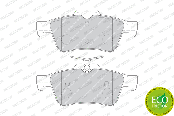 Brake Pad Set, disc brake (FDB1766)