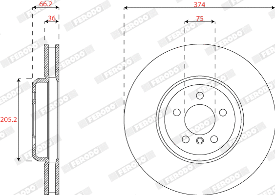 Brake Disc (DDF2042RC-1)