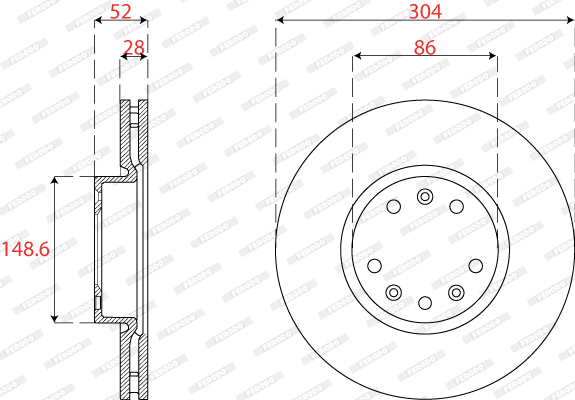 Brake Disc (DDF2782C)